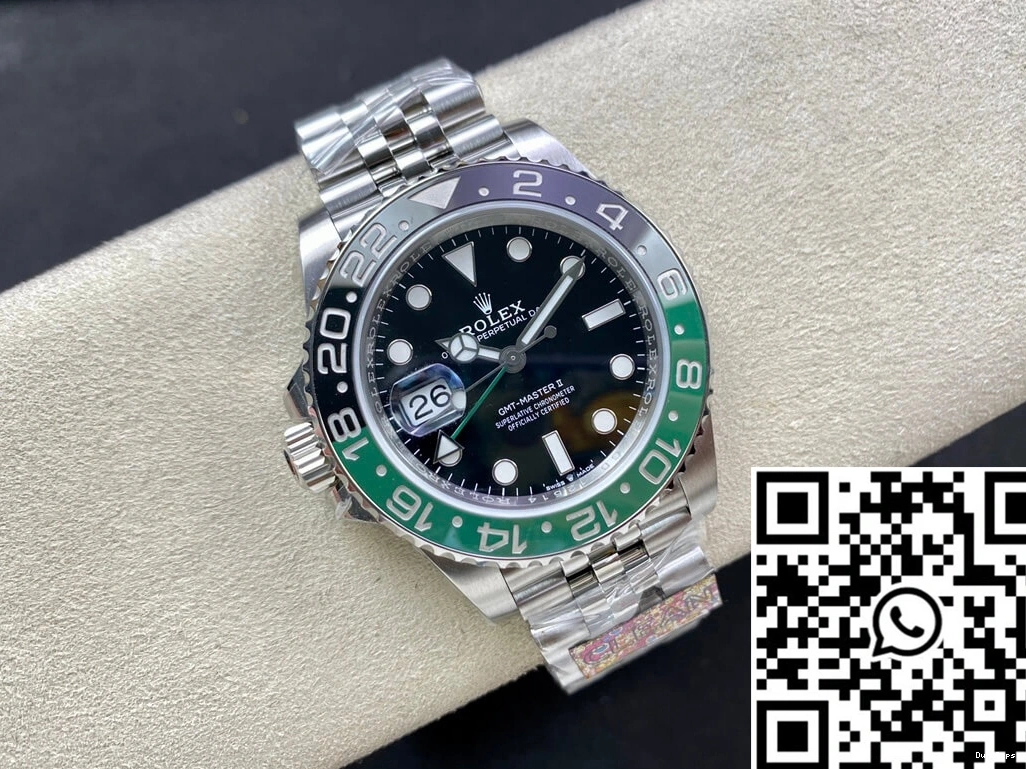 M126720vtnr-0002 GMT Rolex Dial Clean Factory Black II Master 1127